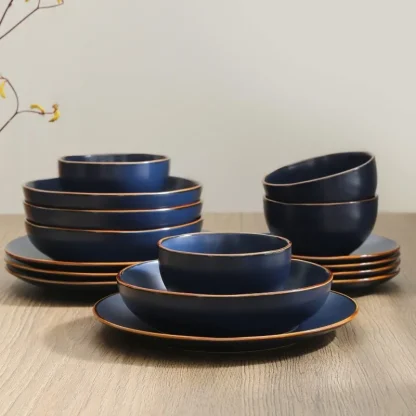 Modern Simple Round Dish Set - Image 5