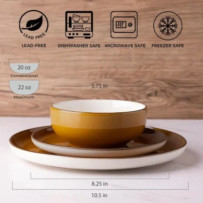 Round Simple Dish Set - Image 7