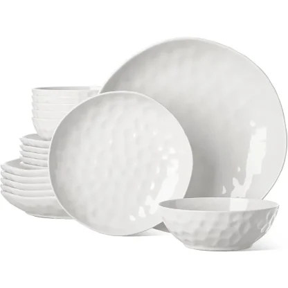 Wavy Dot Debossed Dish Set