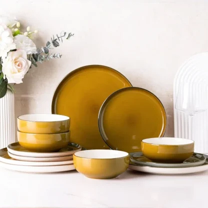 Round Simple Dish Set