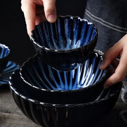 Creative Scalloped Edge Dish Set - Image 3