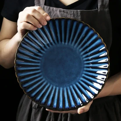 Creative Scalloped Edge Dish Set - Image 4