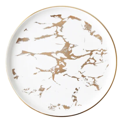 Marble Pattern Round Dish Set - Image 6