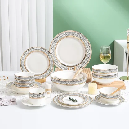 Printed Round Dish Set