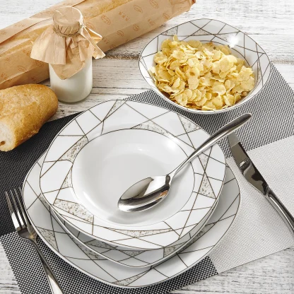 Geometrical Patterned Dish Set - Image 2