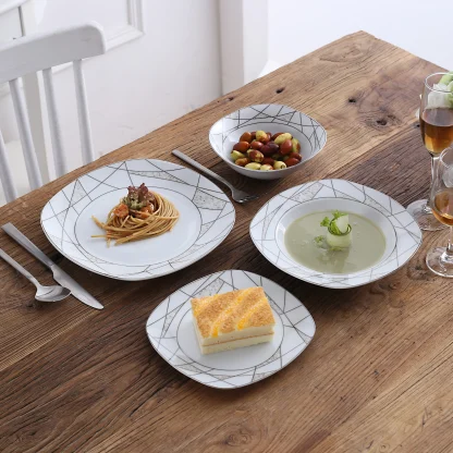 Geometrical Patterned Dish Set - Image 3