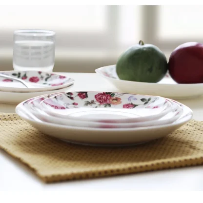 Printed Floral Edge Dish Set - Image 4