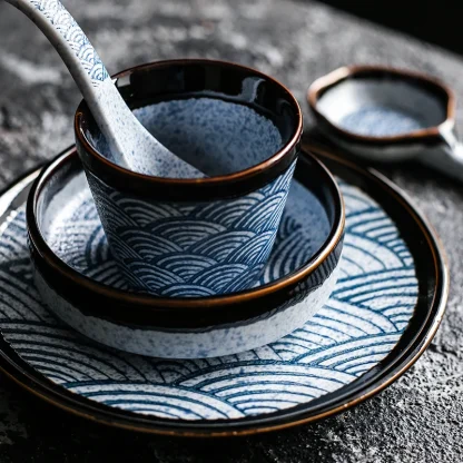 Creative Printed Dish Set - Image 5