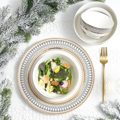 Printed Round Dish Set - Image 5