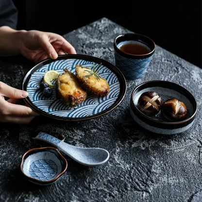Creative Printed Dish Set - Image 6