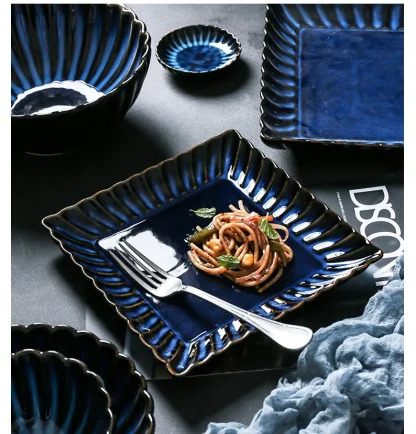 Creative Scalloped Edge Dish Set - Image 6