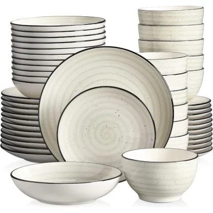 Twirling Pattern Round Dish Set - Image 6