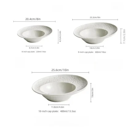 Oval Shape Deep White Dish Set - Image 7
