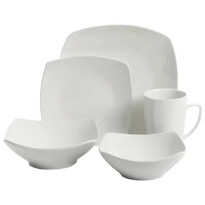 Everyday Square Plain Dish Set - Image 2