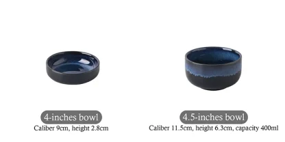 Shiny Deep Blue Dish Set - Image 6