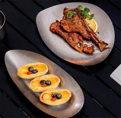 Metallic Round Dish Set - Image 7