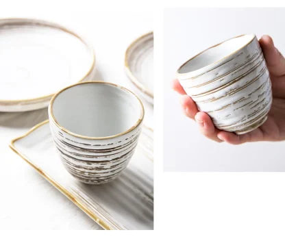 Round Swirling Pattern Dish Set - Image 6