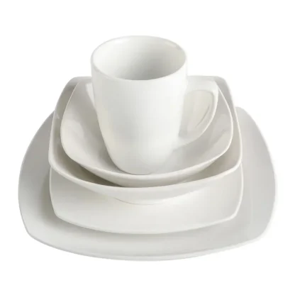 Everyday Square Plain Dish Set - Image 3