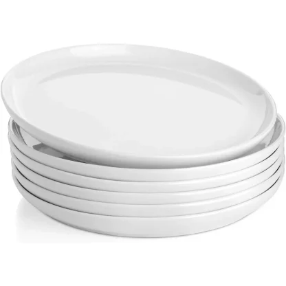 Plain White Round Dish Set