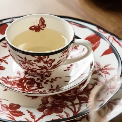 Romantic Floral Round Dish Set - Image 3