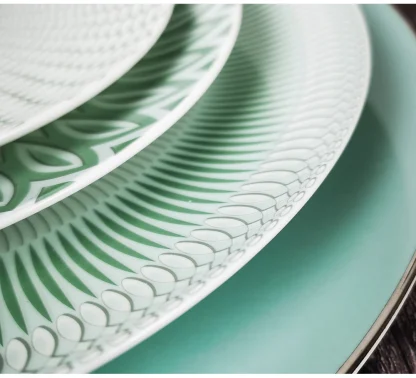 Modern Patterned Dish Set - Image 6