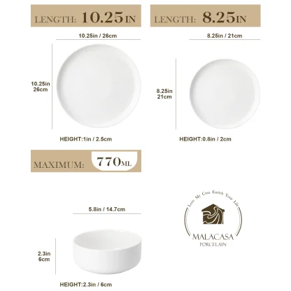 Modern Round Deep Dish Set - Image 8