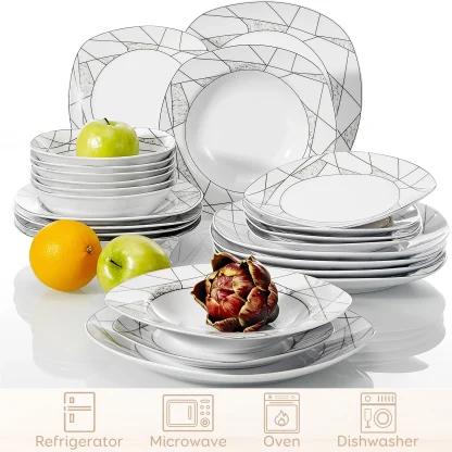 Geometrical Patterned Dish Set - Image 6
