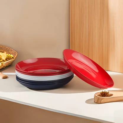 Shiny Stackable Circular Dish Set - Image 3