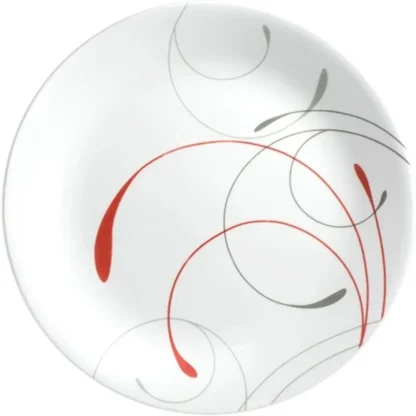 Printed Round White Dish Set - Image 2