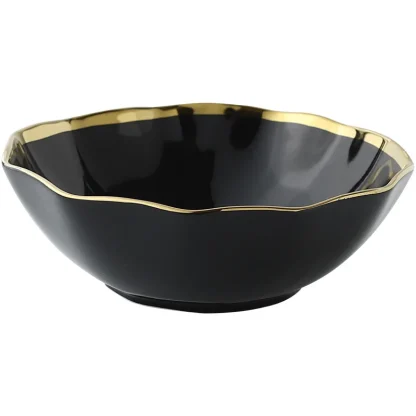 Wavy Gold-like Trim Dish Set - Image 5