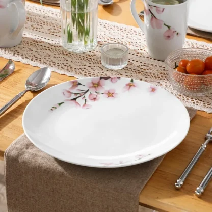 Round Pink Floral Dish Set - Image 3