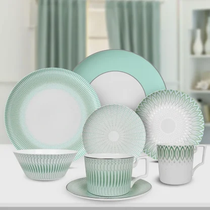 Modern Patterned Dish Set - Image 2
