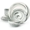 Spiral Printed Dish Set