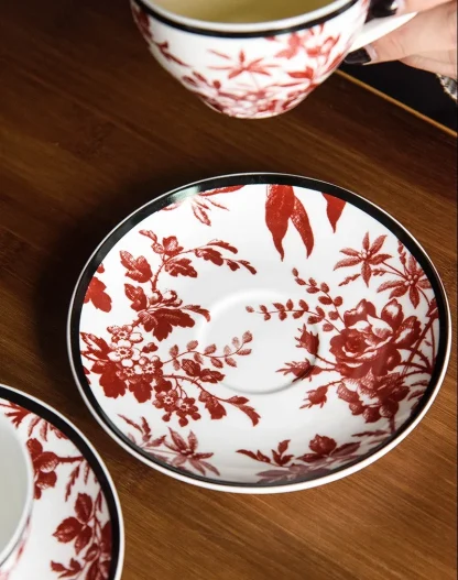 Romantic Floral Round Dish Set - Image 5