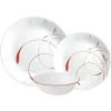 Printed Round White Dish Set